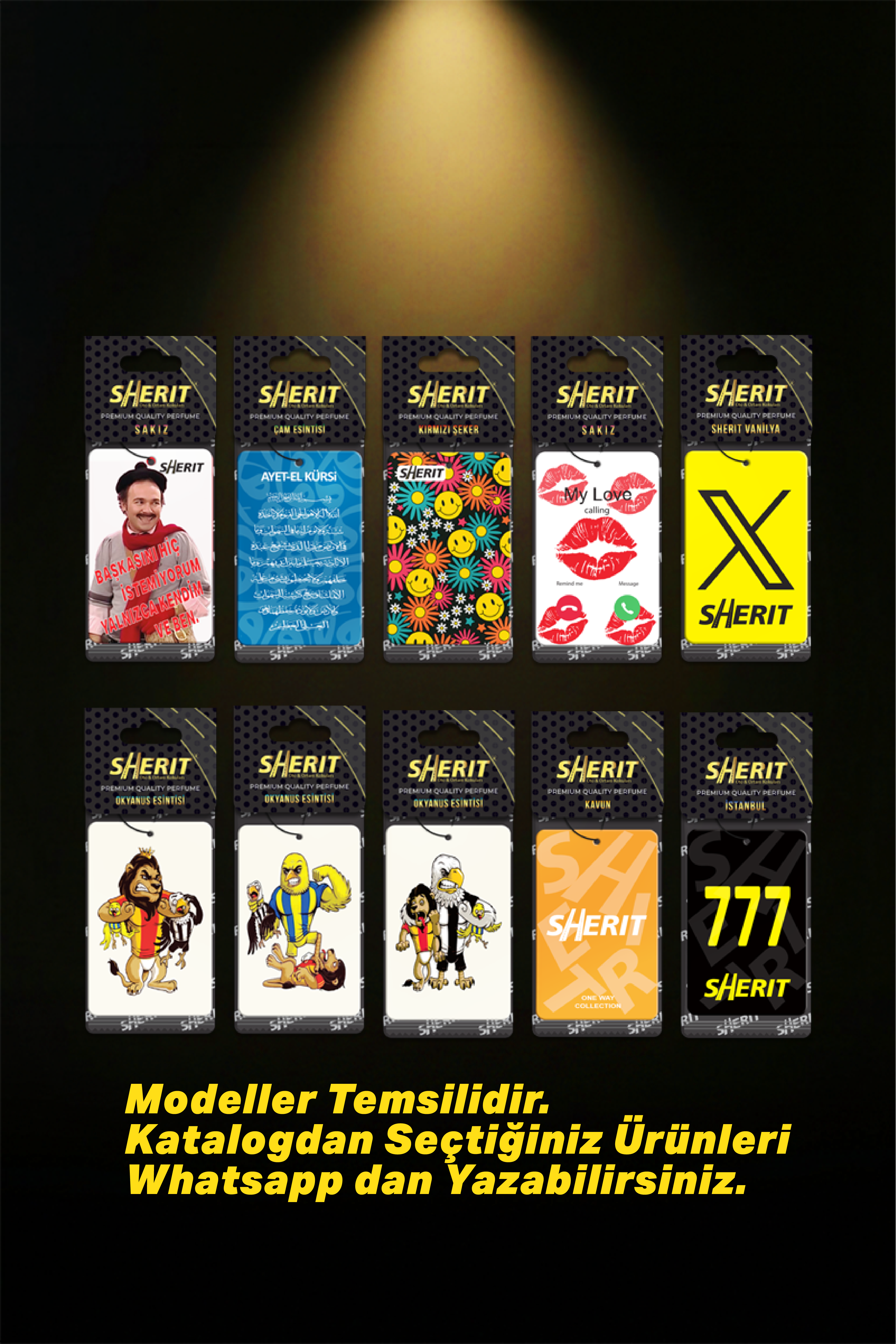 Sherit Toptan 100 Adet Oto Araba Kokuları