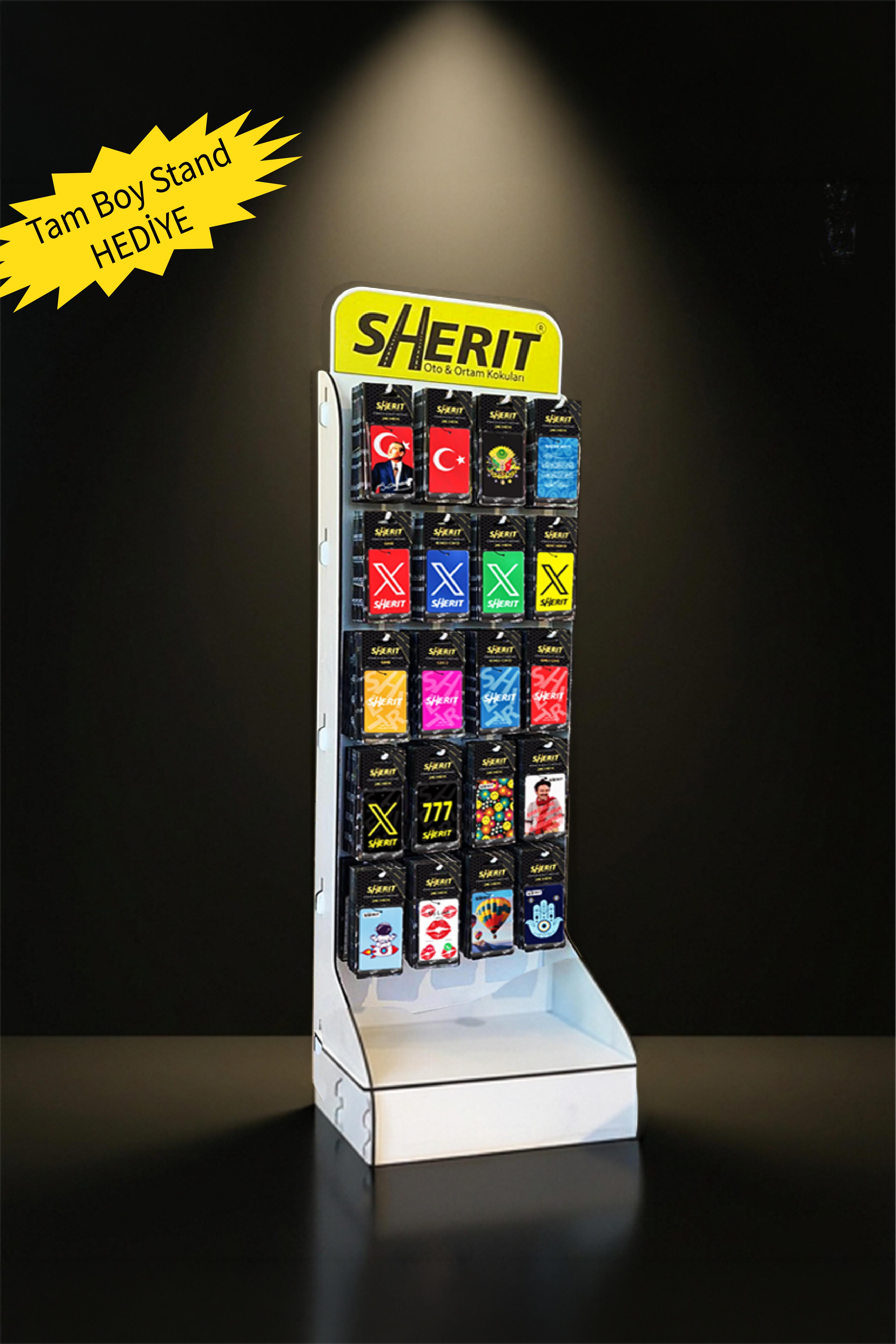 Sherit Toptan 500 Adet Oto Araba Kokuları Stand Hediyeli